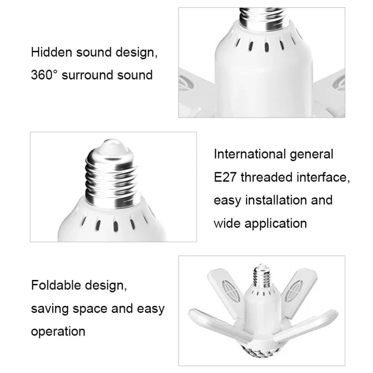 LY-002 24W Mini Bluetooth RGB Light Effect Foldable Music Light, Magic Light, Starry Light