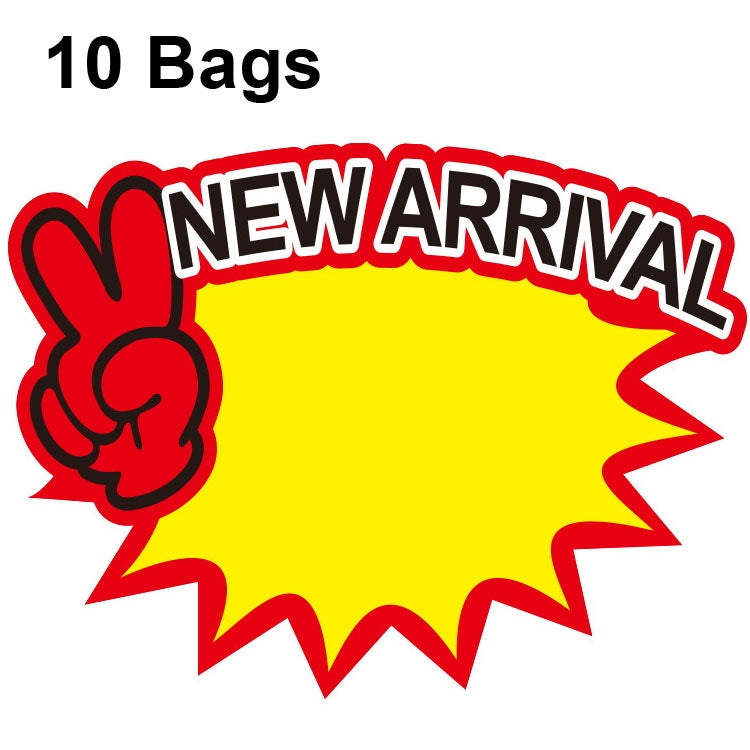 10 bags 9x7cm Explosion Sticker Product Price Tag Supermarket Price Label, WM-301, WM-302, WM-303, WM-305, WM-306, WM-307, WM-308, WM-309, WM-310, WM-311, WM-312, WM-313, WM-314