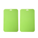 2pcs Baby Auxiliary Cutting Board Fruit and Vegetable Cutting Plastic Board, 2pcs Green, 2pcs Pink