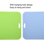 2pcs Baby Auxiliary Cutting Board Fruit and Vegetable Cutting Plastic Board, 2pcs Pink, 2pcs Green