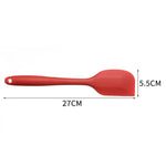 2pcs Large Integrated Silicone Scraper Chocolate Cream Mixing Knife, Large Red, Large Pink, Large Yellow, Large Blue, Large Black, Large Green, Large Purple, Large Orange