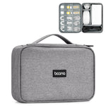 Baona Multifunctional Earphone Data Cable Digital Storage Bag, Spec:, Single-layer (Gray), Single-layer (Black), 2-layer (Gray), 2-layer (Black), Single-Layer Box (Gray), Single-Layer Box (Black), 2-layer Box (Gray), 2-layer Box (Black), XL (Gray)     ...