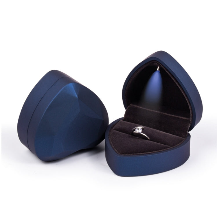 017015-20 Heart-shaped LED Light Ring Necklace Storage Box without Jewelry, Spec:, Pendant(White), Pendant(Red), Pendant(Gold), Pendant(Blue), Pendant(Black), Ring(White), Pendant(Pink), Ring(Red), Ring(Gold), Ring(Blue), Ring(Black), Ring(Pink)