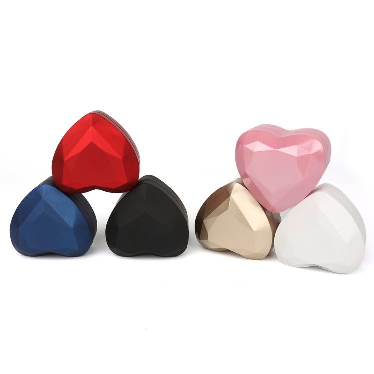 017015-20 Heart-shaped LED Light Ring Necklace Storage Box without Jewelry, Spec:, Pendant(White), Pendant(Red), Pendant(Gold), Pendant(Blue), Pendant(Black), Ring(White), Pendant(Pink), Ring(Red), Ring(Gold), Ring(Blue), Ring(Black), Ring(Pink)