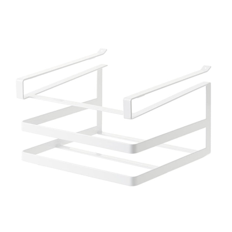 Double-layer Punch-free Kitchen Wall-Mounted Cutting Board Rack