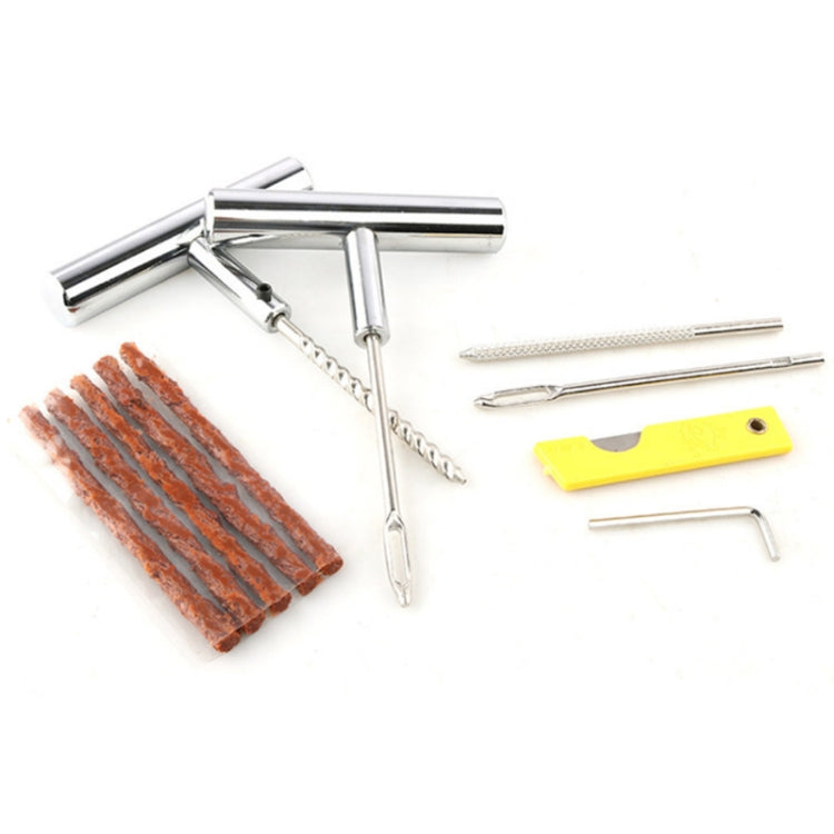 11 In 1 Car Vacuum Tire Leak Repair Needle Rubber Strip Tool Set, 11 in 1