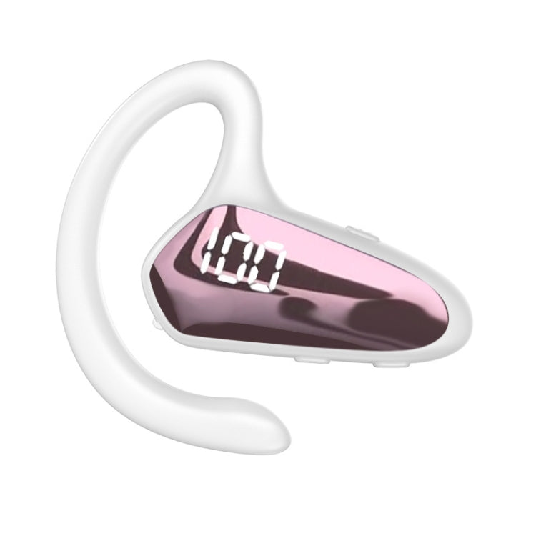 YX02 With Digital Display Hanging Ear Bone Conduction Bluetooth Headset, YX02 Black, YX02 Grey, YX02 Red, YX02 Pink