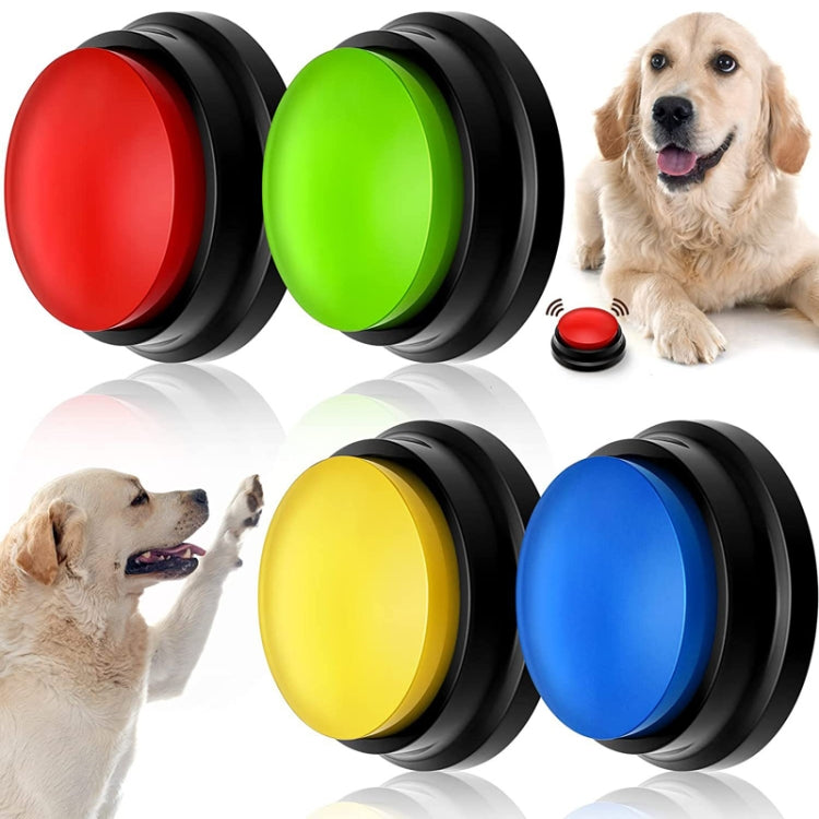 Pet Communication Button Dog Vocal Box Recording Vocalizer, Style: Recording Model, Light Blue, Green, Purple, Red, Orange, Rose Red, Pink, Yellow, Lake Blue, White, Dark Blue
