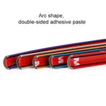 W12 8m/roll Car Universal Reflective Wheel Electroplating Decorative Strip, 1roll Electroplating Gold, 1roll Electroplating Silver, 1roll Electroplating Purple, 1roll Electroplating Red, 1roll Electroplating Blue
