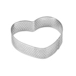 BN1006 Stainless Steel Mousse Circle Thickened Perforated Cake Mold DIY Baking Tools, Round(3 inches), Oval(5.5 inches), Round(3.5 inches), Oval(7.2 inches), Rectangle(3.9 inches), Love(3.1 inches), Rectangle(4.3 inches), Rectangle(4.7 inches)         ...