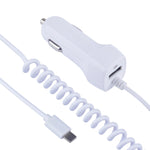 522AL Fast Charging With Cable Car Charging, Output Interface:, 8 Pin (Black), 8 Pin (White), Type-C/USB-C (Black), Type-C/USB-C (White), Micro USB (Black), Micro USB (White)