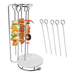 Stainless Steel Kebab Barbecue Hanging Rack Thick Skewers String Incense Stand, With 4 Stitches, With 5 Stitches, With 6 Stitches