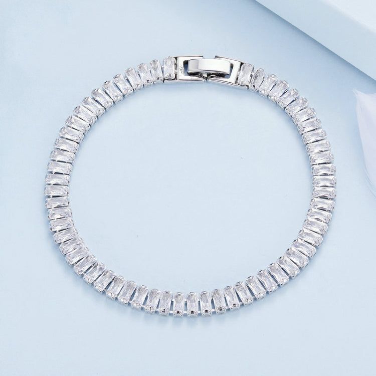 Sparkling Cubic Zirconia Bracelet Gold Plated Copper Jewelry, YIB055-17LCP, YIB055-19LCP, YIB055-17LVT, YIB055-19LVT