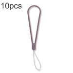 10pcs  Silicone Woven Pattern  Cell Phone Lanyard Anti-loss Hand Rope, Dark Night Green, White, Grass Purple, Light Green, Clove Purple, Antique White, Black, Red, Matcha Green, Lemon Yellow, Shallow Purple, Sand Pink, Sugar Orange, Tea Red            ...