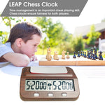 HQT101w Plastic Chess Clock Go Chess Timer, HQT101w Wood Grain
