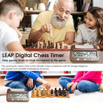 HQT101w Plastic Chess Clock Go Chess Timer, HQT101w Wood Grain