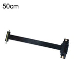 PCI-E 3.0 1X 90 Degrees Graphics Card / Wireless Network Card Extension Cable, Cable Length:, 5cm, 10cm, 15cm, 20cm, 25cm, 30cm, 40cm, 50cm