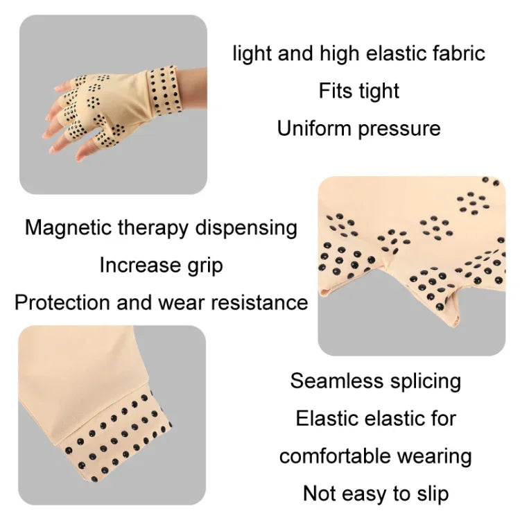 Dispensing Half Finger Non-slip Pressure Gloves Joint Training Sports Gloves, Free Size