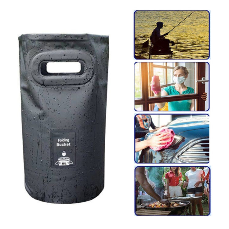 Outdoor Folding Bucket Convenient Camping Picnic Fishing Barrel, Capacity:, 15L, 20L
