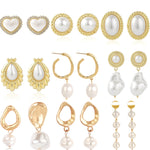 Stud Earrings Jewelry, E2208-1 White Pearl, E2208-2 Pink Pearl, E2208-3 Gray Pearl, E2209-23 Red Pearl, E2209-3 Symphony Shaped Semicircle, E2209-4 Symphony Glossy Semicircle, E2209-6 Symphony Sliced Heart, E2209-7 Symphony Star, E2109-17 Water Drops