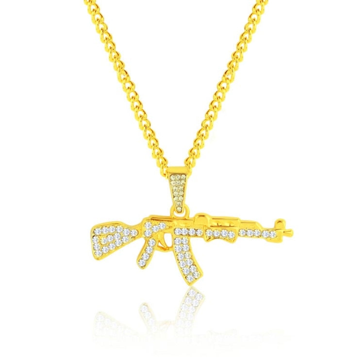 Exaggerated Hip Hop Style Necklace Collarbone Chains, 1010400301 Gold Column, 1010400302 Silver Column, 1010400401 Full Score, 1010400501  YRN, 1010401102 AK47, 1010401202 Crown Lion Head, 1010401301 Prayer, 1010401302 Handheld, 11010401401 Micro      ...