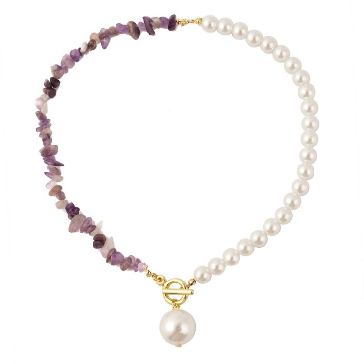 Boho Colorful Broken Natural Stone Necklace, Model:, N2105-9 Color Stone Pearl Pendant, N2206-8 Pink Stone, N2206-9 Light Blue Stone, N2206-10 Multi-color Stone, N2206-11 Transparent Stone, N2106-23 Pink Stone Single Chain                              ...