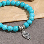 Women Beaded Bracelet Turquoise Ethnic Style Charm Jewelry, S2208-2 Owl, S2208-3 Butterfly, S2208-4 Sea Star, S2208-5 Life Tree, S2203-12 Cross, S2203-13 Turquoise Pendant, S2212-1 Eyes, S2303-1, S2303-2 Turtles, S2303-3 Cross, S2303-4 Compass, S2203-11