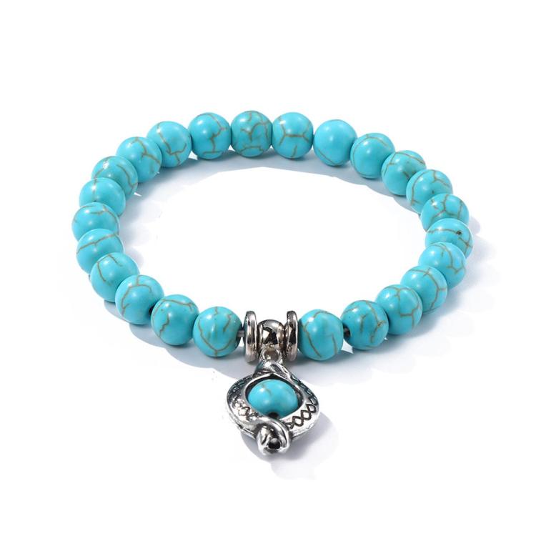 Women Beaded Bracelet Turquoise Ethnic Style Charm Jewelry, S2208-2 Owl, S2208-3 Butterfly, S2208-4 Sea Star, S2208-5 Life Tree, S2203-12 Cross, S2203-13 Turquoise Pendant, S2212-1 Eyes, S2303-1, S2303-2 Turtles, S2303-3 Cross, S2303-4 Compass, S2203-11
