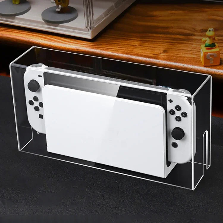 035 for Nintendo Switch/Oled Game Console Display Luminous Base Dustproof Cover, Spec:, Light Base, Transparent, White Label, Black Label, Handle, Jet Warrior, Noble, Gengar