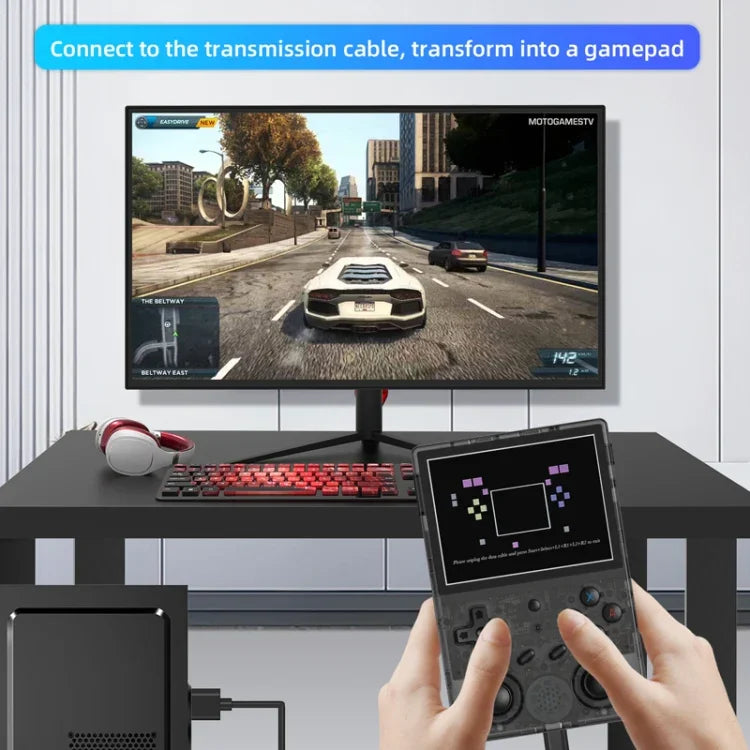 RG353V  3.5 Inch Wireless Game Box Android 11 Linux OS Handheld Game Console, Machine Only, 64G 15,000 games, 128G 25000 Games, 256G 35000 Games