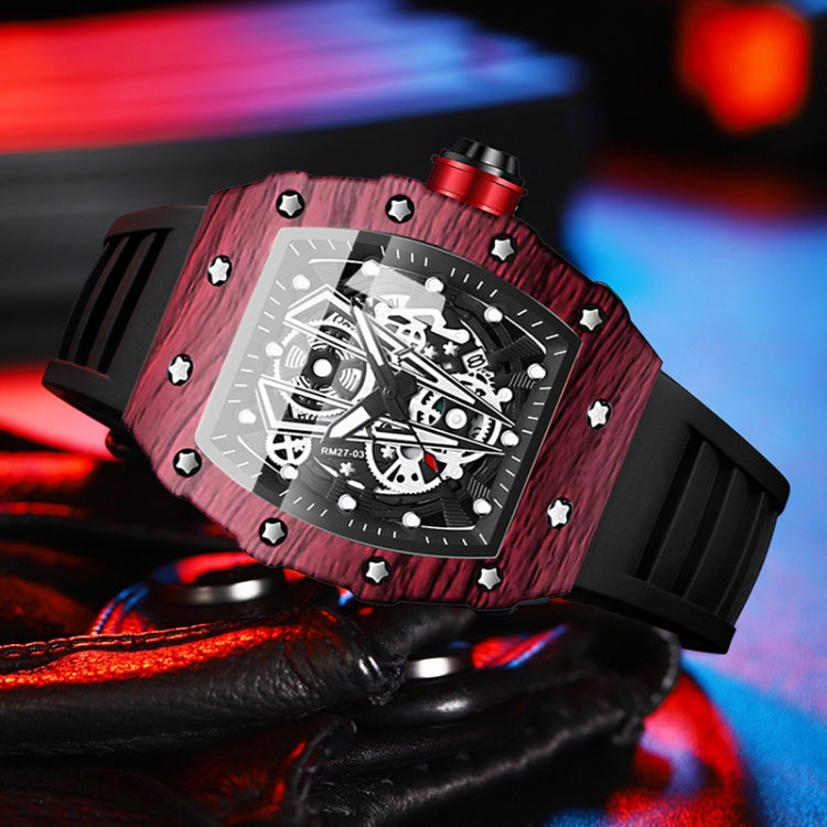 BINBOND B6577 Barrel Shape 30m Waterproof Sports Quartz Watch
