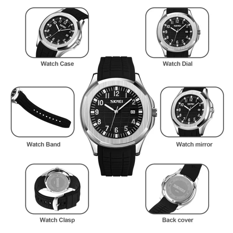 SKMEI 9286 Outdoor Sports Multifunctional Men Waterproof Quartz Watch