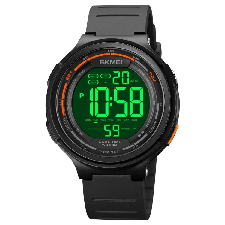 SKMEI 1841 Outdoor Sports Students Waterproof Luminous Countdown Watch, 1841 Black, 1841 Light Grey