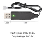 3.7V x 2 USB Smart Chip Four-Axis Aircraft Charging Cable
