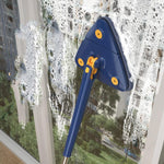Triangular Mop Household Ceiling Cleaner Wipe Wall Tiles Imitation Hand Twist Mop, with 2 Cloth