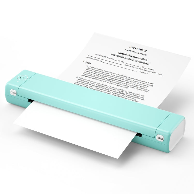 M08F Bluetooth Wireless Handheld Portable Thermal Printer, Black Green A4 Version, Black A4 Version, White A4 Version, White Orange A4 Version, Green A4 Version, Pink A4 Version, Gray A4 Version, Silver A4 Version, Black Green Letter Version           ...