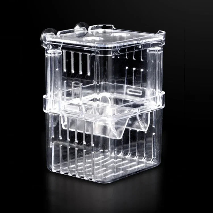 Peacock Fish Double Layer Transparent Breeding Isolation Box Aquarium Breeding Box, Small, Large, Extra Large
