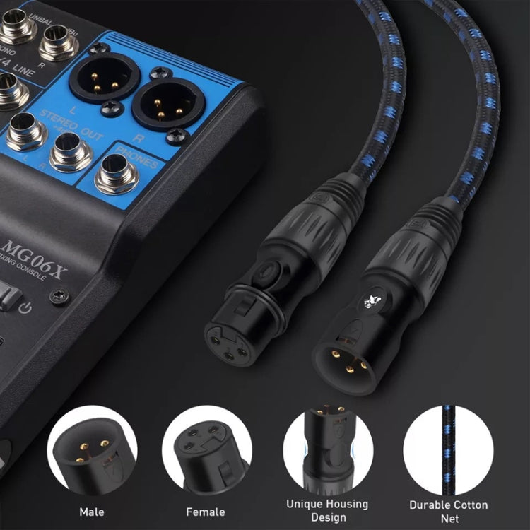 Male To Female Canon Line Audio Cable Microphone Power Amplifier XLR Cable, KN006 1m, KN006 3m