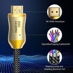HDMI 2.1 Version 8K 60Hz For PS4 Cable Projector Notebook Set-Top Box Cable, HD803 2m