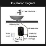 Instant Water Heater Mini Kitchen Quick Heater Household Hand Washing Water Heater, US Plug, EU  Plug, UK Plug, AU Plug