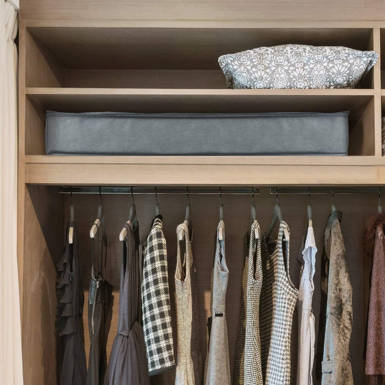 Non-Woven Quilt Storage Bag Home Dustproof Finishing Bag Moving Packing Bag 100 x 50 x 15cm, Light Gray, Deep Gray, Black