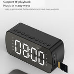 Outdoor Portable Card Bluetooth Speaker Small Clock Radio, Q5 Black 1400mAh, Q5 White 1400mAh