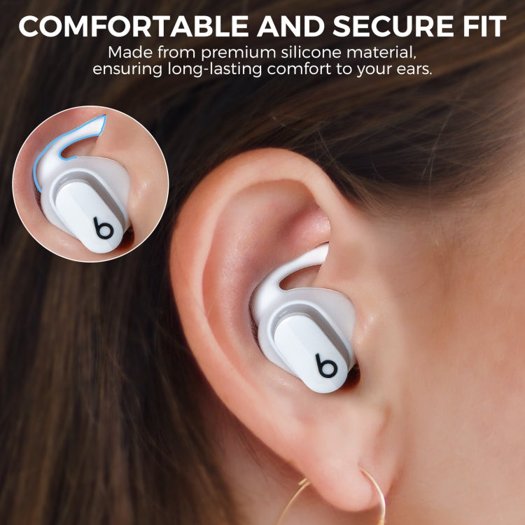 For Beats Studio Buds AhaStyle PT172 Earphone Silicone Ear Caps, Style:, Earcap x 3+Case (White), Earcap x 3+Case (Red), Earcap x 3+Case (Black), Earcap (White), Earcap (Black), Earcap (Red)