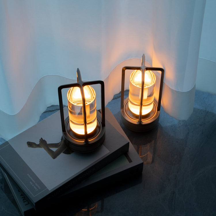 Vintage All Aluminum Cross Table Lamp Hotel Portable Outdoor Camping Touch Night Light, 2000mAh (Bronze), 2600mAh (Bronze), 2000mAh (Silver), 2600mAh (Silver), 2000mAh (Matte Black), 2600mAh (Matte Black)