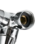 Double Handle Brass 3 Way Shower Arm Diverter Valve Hand Held Showerhead Shower Splitter, Brass