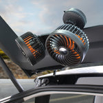 F6026 Large Suction Cup Vehicle-Mounted Double-Head Fan, F6026 USB, F6026 Cigarette Lighter with USB