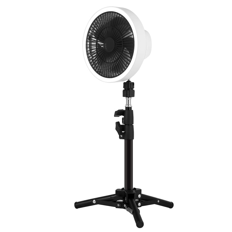 ZK-01 7 Inch Outdoor Camping LED Light Tripod Fan Portable Multifunctional Power Bank Hanging Fan