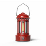 Battery Model COB Portable Outdoor Camping Lamp Atmosphere Tent Lamp Retro Lamp, Battery Small Green, Battery Small Black, Battery Small Beige, Battery Small Red, Battery Large Black, Battery Large Beige, Battery Large Green, Battery Large Red