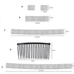 Hair-Fixed Hairpin Headband Hair Accessories Round Hairstyle Invisible Comb, A, B, C, D, E