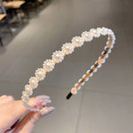 Sweet Pearl Headband Retro Versatile Hair Accessories, 1A, 2B, 3C, 4, 5, 6, 7, 8, 9, 10, 11, 12, 13, 14, 15, 16, 17, 18, 19, 20